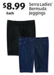 Aldi Serra Ladies' Bermuda Jeggings offer