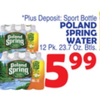 Bravo Supermarkets Poland spring water offer