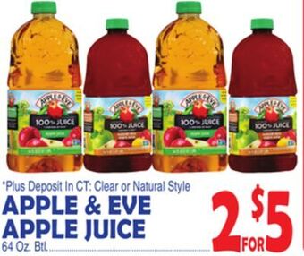 Bravo Supermarkets Apple & eve apple juice offer