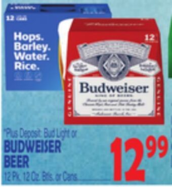 Bravo Supermarkets Budweiser beer offer