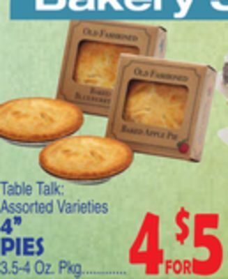 Bravo Supermarkets 4 pies offer