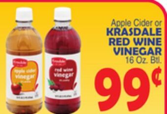 Bravo Supermarkets Krasdale red wine vinegar offer