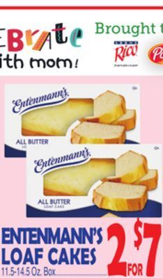 Bravo Supermarkets Entenmann's loaf cakes offer