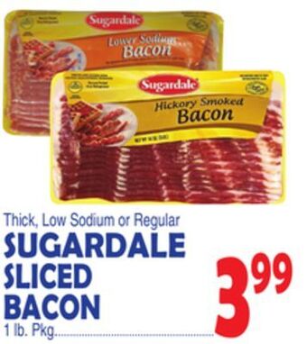 Bravo Supermarkets Sugardale sliced bacon offer