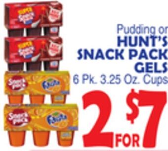 Bravo Supermarkets Hunt's snack pack gels offer