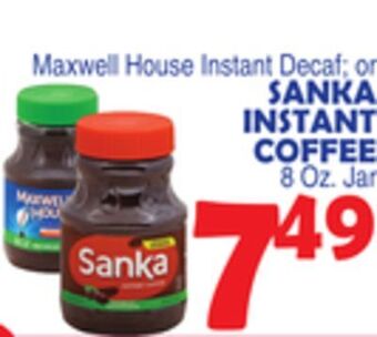 Bravo Supermarkets Sanka instant coffee offer