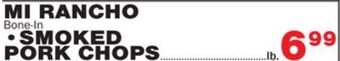 Bravo Supermarkets Mi rancho smoked pork chops offer