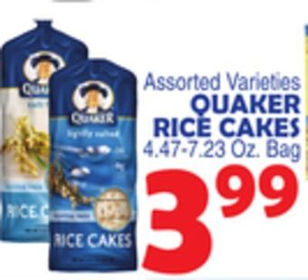 Bravo Supermarkets Quaker rice cakes offer