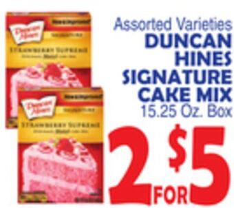 Bravo Supermarkets Duncan hines signature cake mix offer