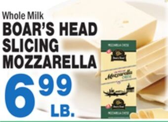 Bravo Supermarkets Boar's head slicing mozzarella offer