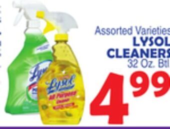 Bravo Supermarkets Lysol cleaners offer