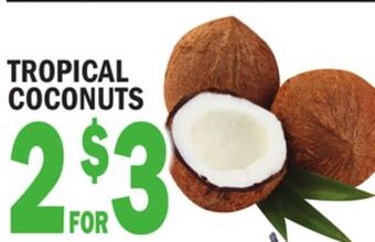 Bravo Supermarkets Tropical coconuts offer