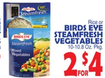 Bravo Supermarkets Birds eye steamfresh vegetables offer