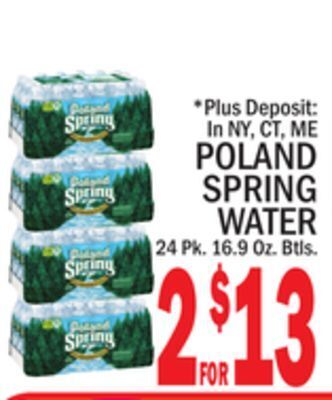 C Town Poland spring water offer