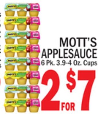 C Town Mott's applesauce offer