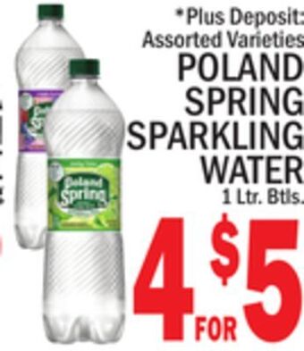 C Town Poland spring sparkling water offer