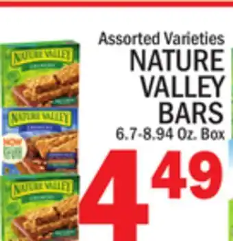 C Town Nature valley bars 6.7-8.94 oz. box offer