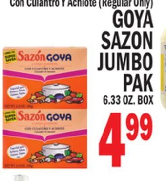 C Town Goya sazon jumbo pak offer