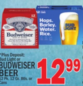 C Town Budweiser beer offer