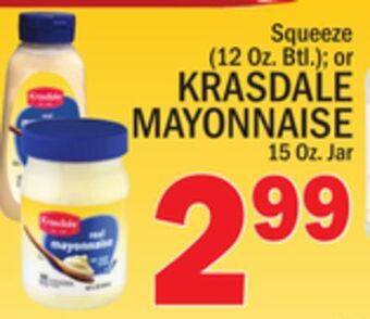C Town Krasdale mayonnaise 15 oz. jar offer
