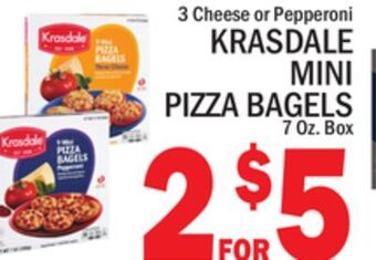 C Town Krasdale mini pizza bagels offer