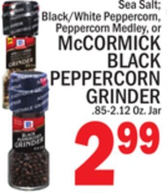 C Town Mccormick black peppercorn grinder offer