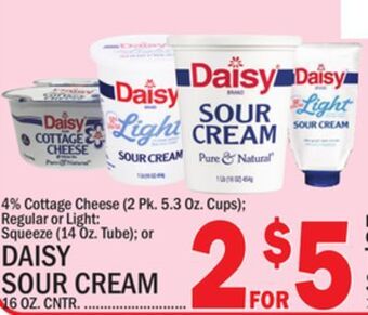 C Town Daisy sour cream 16 oz. cntr offer