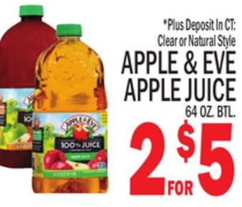 C Town Apple & eve apple juice offer