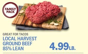 Kings Food Markets Local harvest ground beef 85% lean offer