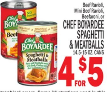 C Town Chef boyardee spaghetti & meatballs offer