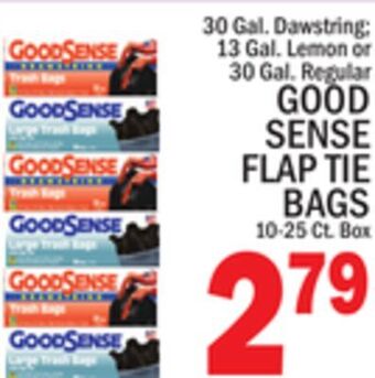 C Town Good sense flap tie bags offer