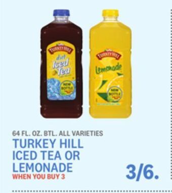 Kings Food Markets Turkey hill iced tea or lemonade offer