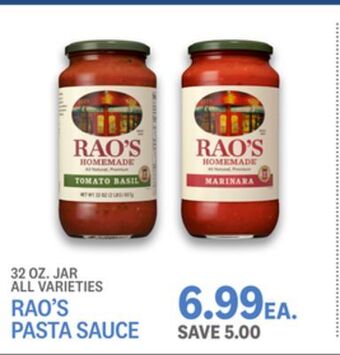 Kings Food Markets Rao's pasta sauce offer