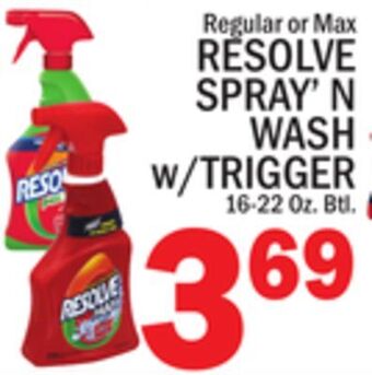 C Town Resolve spray'n wash w/trigger offer