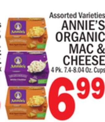 C Town Annie's organic mac & cheese offer
