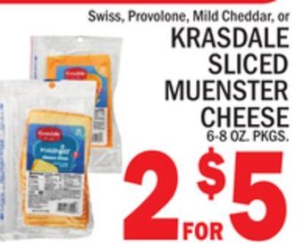 C Town Krasdale sliced muenster cheese offer
