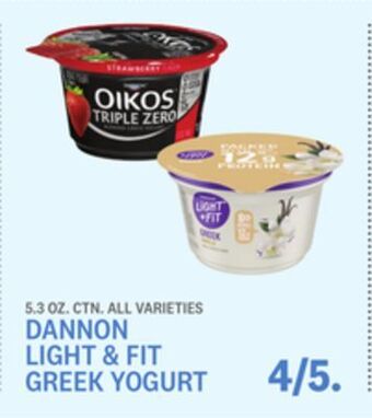 Kings Food Markets Dannon light & fit greek yogurt offer