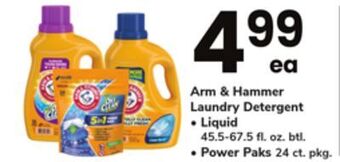 ACME Arm & hammer laundry detergent offer