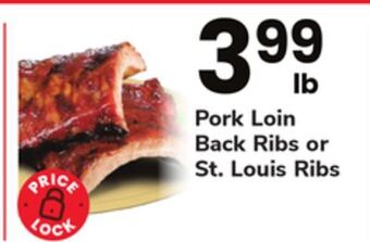 ACME Pork loin back ribs or st. louis ribs offer
