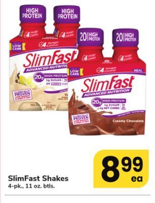 ACME Slimfast shakes offer