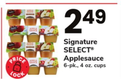 ACME Signature select® applesauce offer