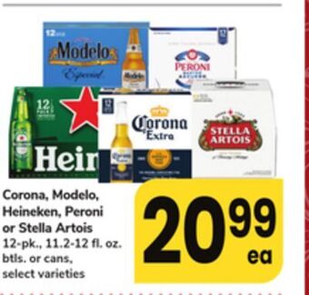 ACME Corona, modelo, heineken, peroni or stella artois offer