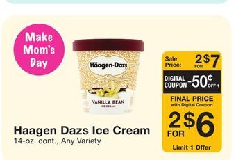 Fairway Store Market Haagen dazs ice cream offer