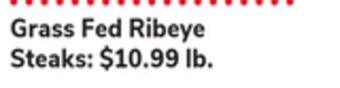 ACME Grass fed ribeye steaks offer