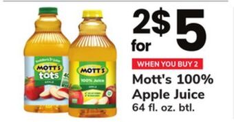 ACME Mott's 100% apple juice offer