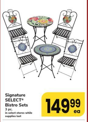 ACME Signature select® bistro sets offer