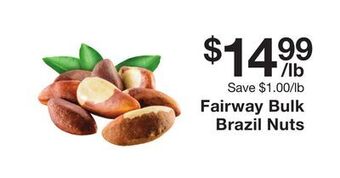 Fairway Store Market Fairway bulk brazil nuts offer