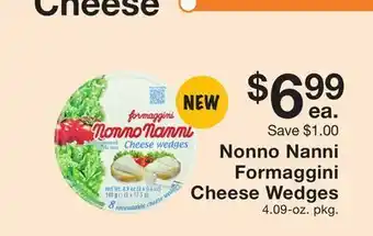 Fairway Store Market Nonno nanni formaggini cheese wedges offer