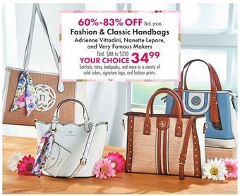 Boscov's Fashion & classic handbags offer