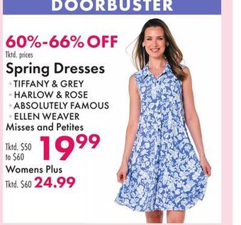 Boscov's Spring dresses offer